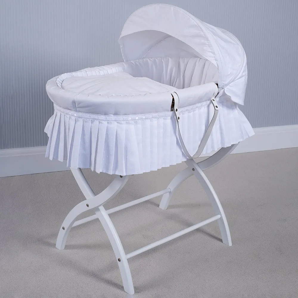 Emile et Rose Moses Basket, White