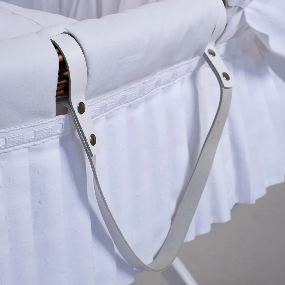 Emile et Rose Moses Basket, White