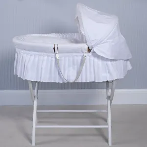 Emile et Rose Moses Basket, White