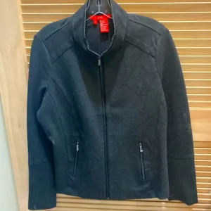 Etcetera NWT Sz 12 Dark Gray Full Zip Jacket.