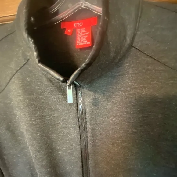 Etcetera NWT Sz 12 Dark Gray Full Zip Jacket.