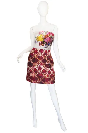 Fall 2011 Mary Katranzou Strapless Print Dress