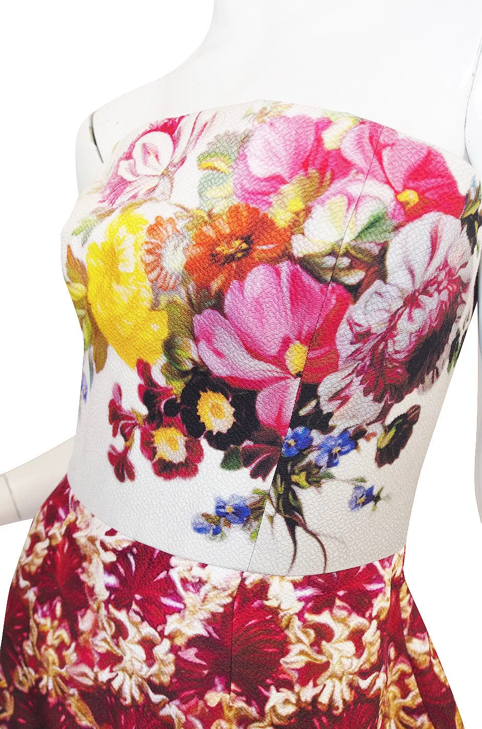 Fall 2011 Mary Katranzou Strapless Print Dress