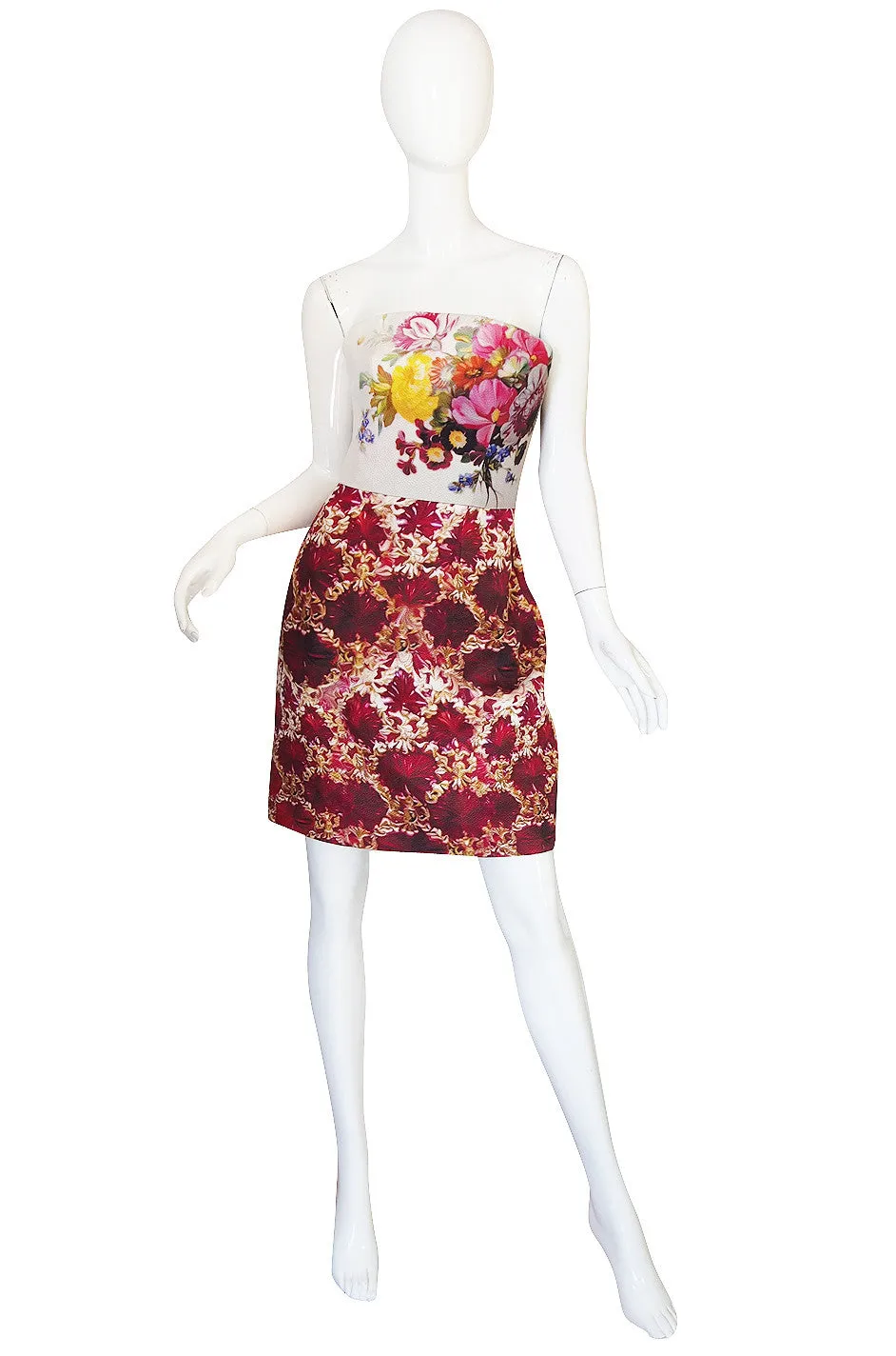 Fall 2011 Mary Katranzou Strapless Print Dress