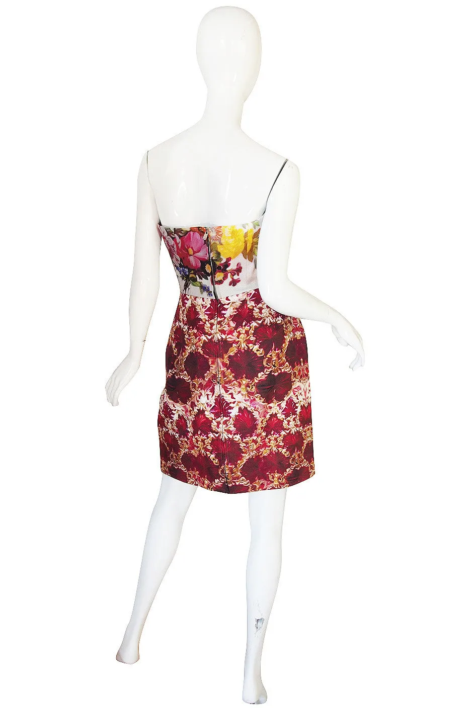 Fall 2011 Mary Katranzou Strapless Print Dress