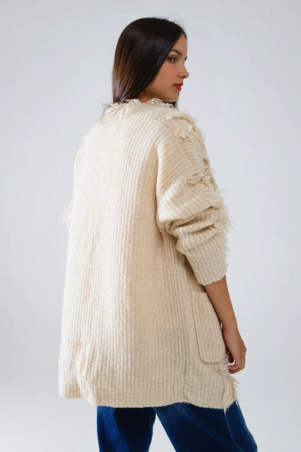 (Final Sale) Boho Distressed Cardigan
