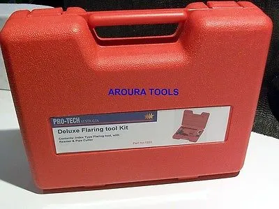 FLARING TOOL KIT - DOUBLE or SINGLE FLARE - PROFESSIONAL KIT - PL CASE-  NEW.