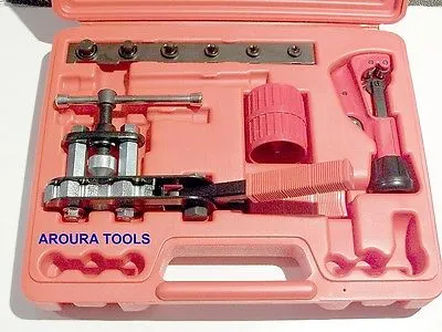 FLARING TOOL KIT - DOUBLE or SINGLE FLARE - PROFESSIONAL KIT - PL CASE-  NEW.