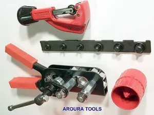FLARING TOOL KIT - DOUBLE or SINGLE FLARE - PROFESSIONAL KIT - PL CASE-  NEW.