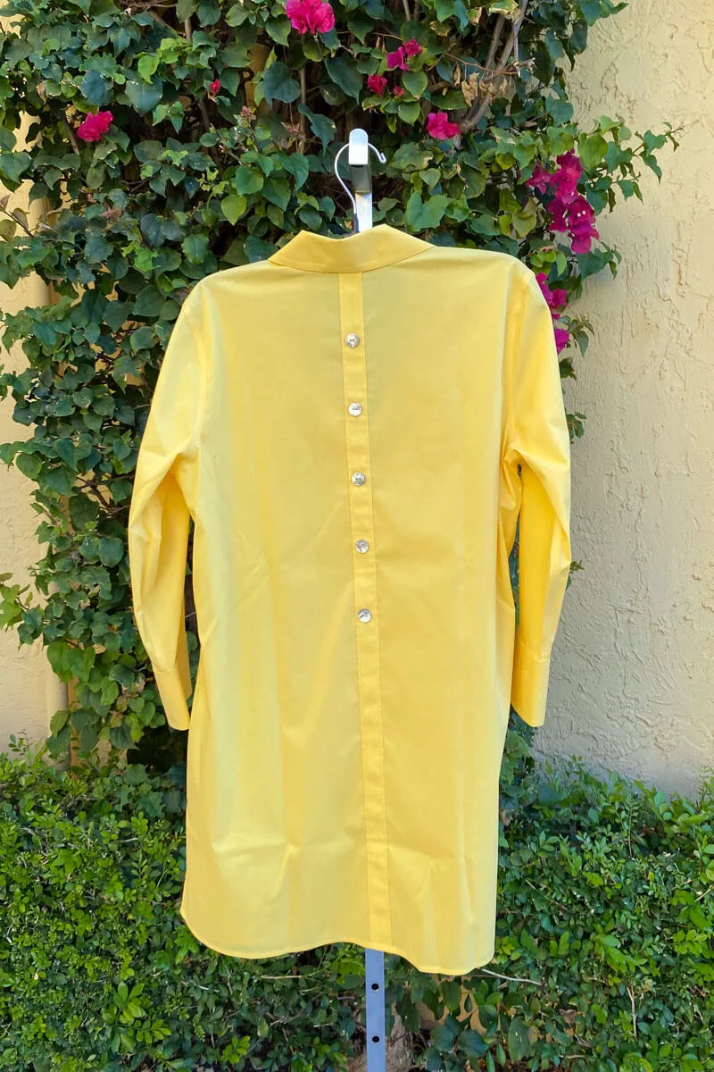 Foxcroft Pamela Essential Stretch Non-Iron Tunic in Banana