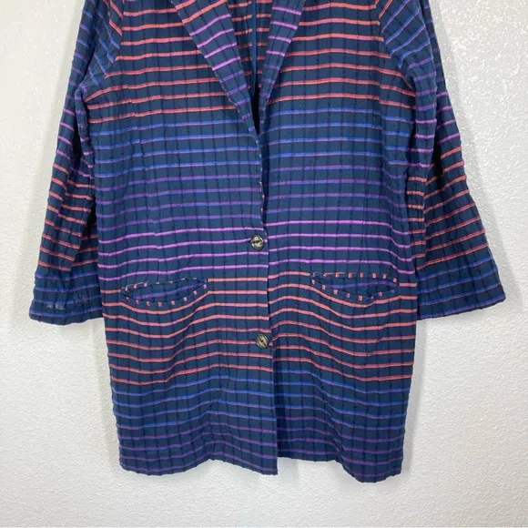 Free People Better Together‎ Blazer Jacket Medium Oversized Navy Button Up