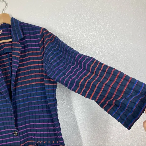 Free People Better Together‎ Blazer Jacket Medium Oversized Navy Button Up