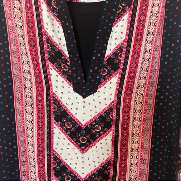 Free People Peacemaker Gypsy Hi Low Long Sleeve Dress Boho SZ XS