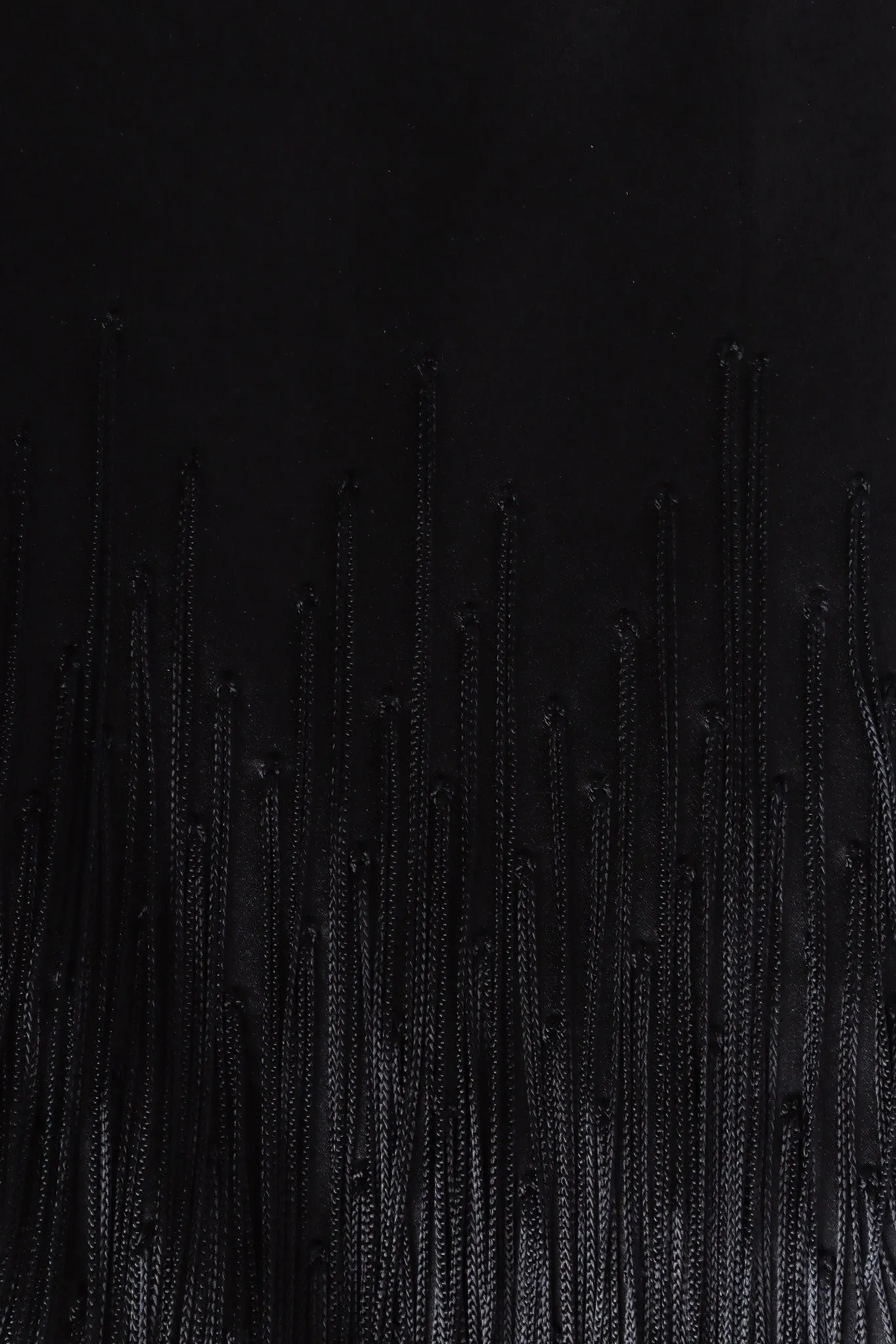 Fringe Silk Shift Dress