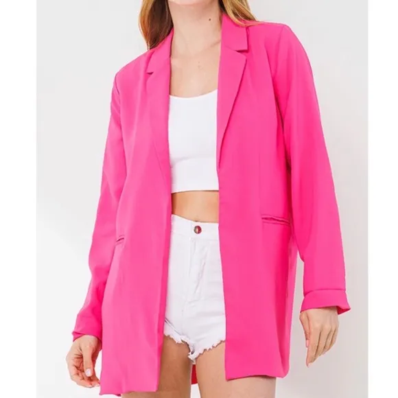 🆕Fuschia oversized blazer