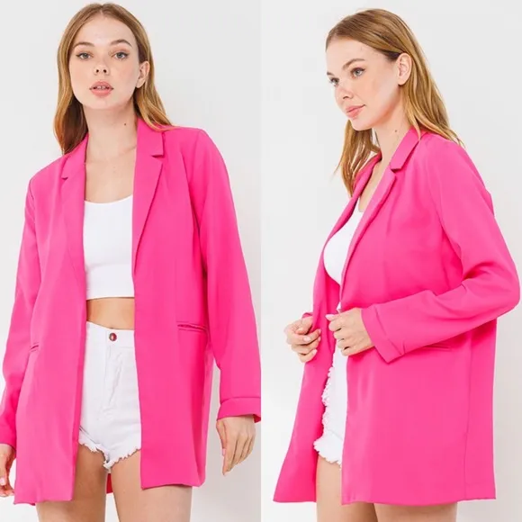 🆕Fuschia oversized blazer