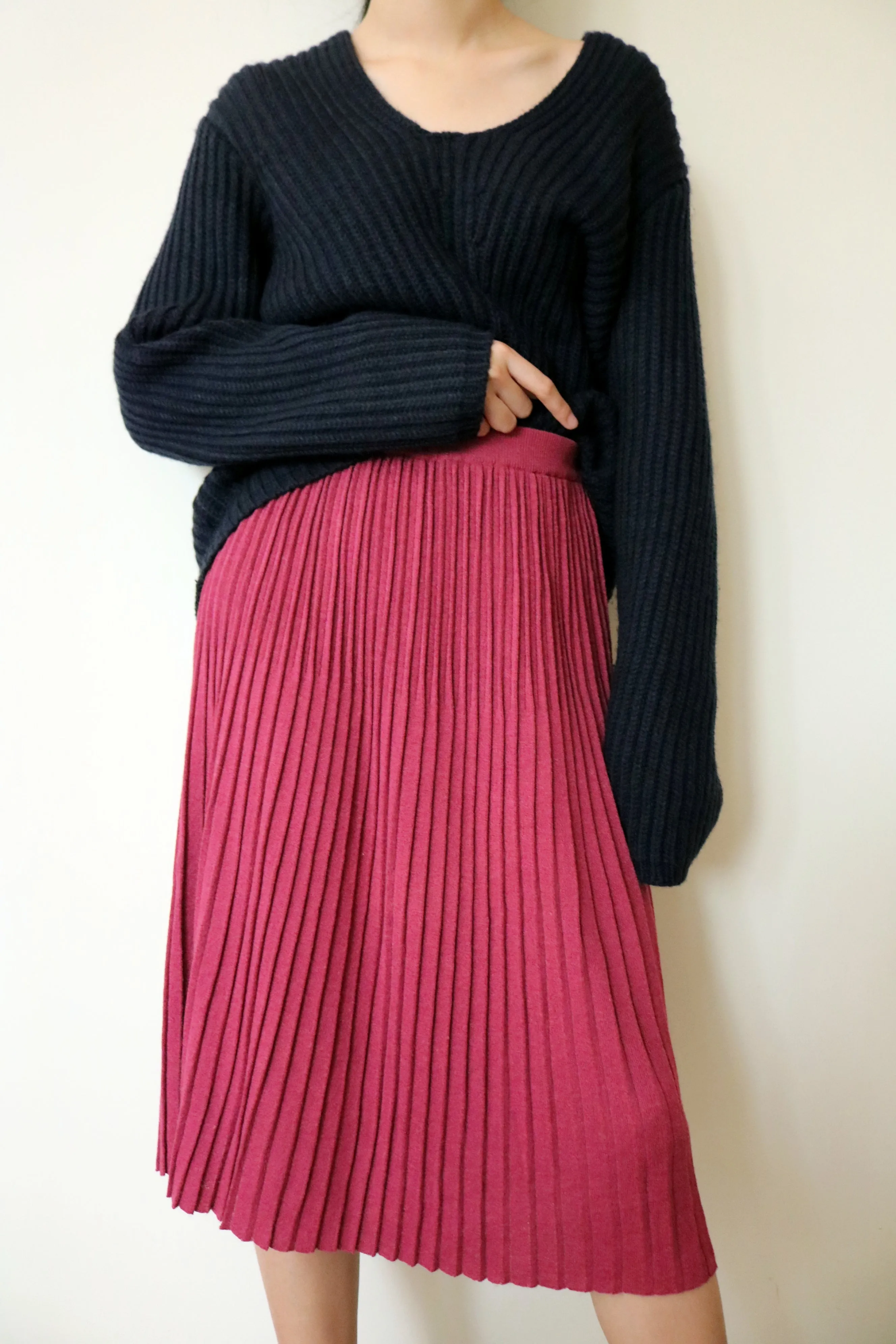 fuschia Skirt (vintage)-sold out