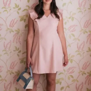 Gal Meets Glam Laurie Pink Shift Dress Size 8P