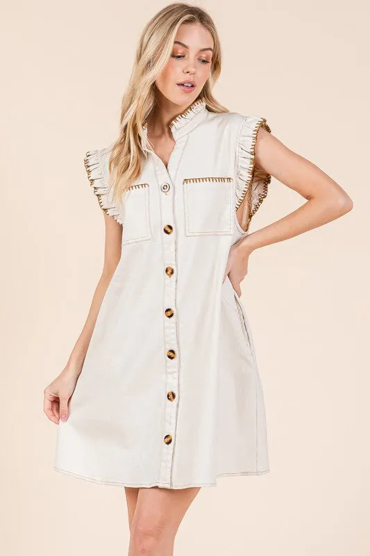 GEE105 - IVORY DRESS