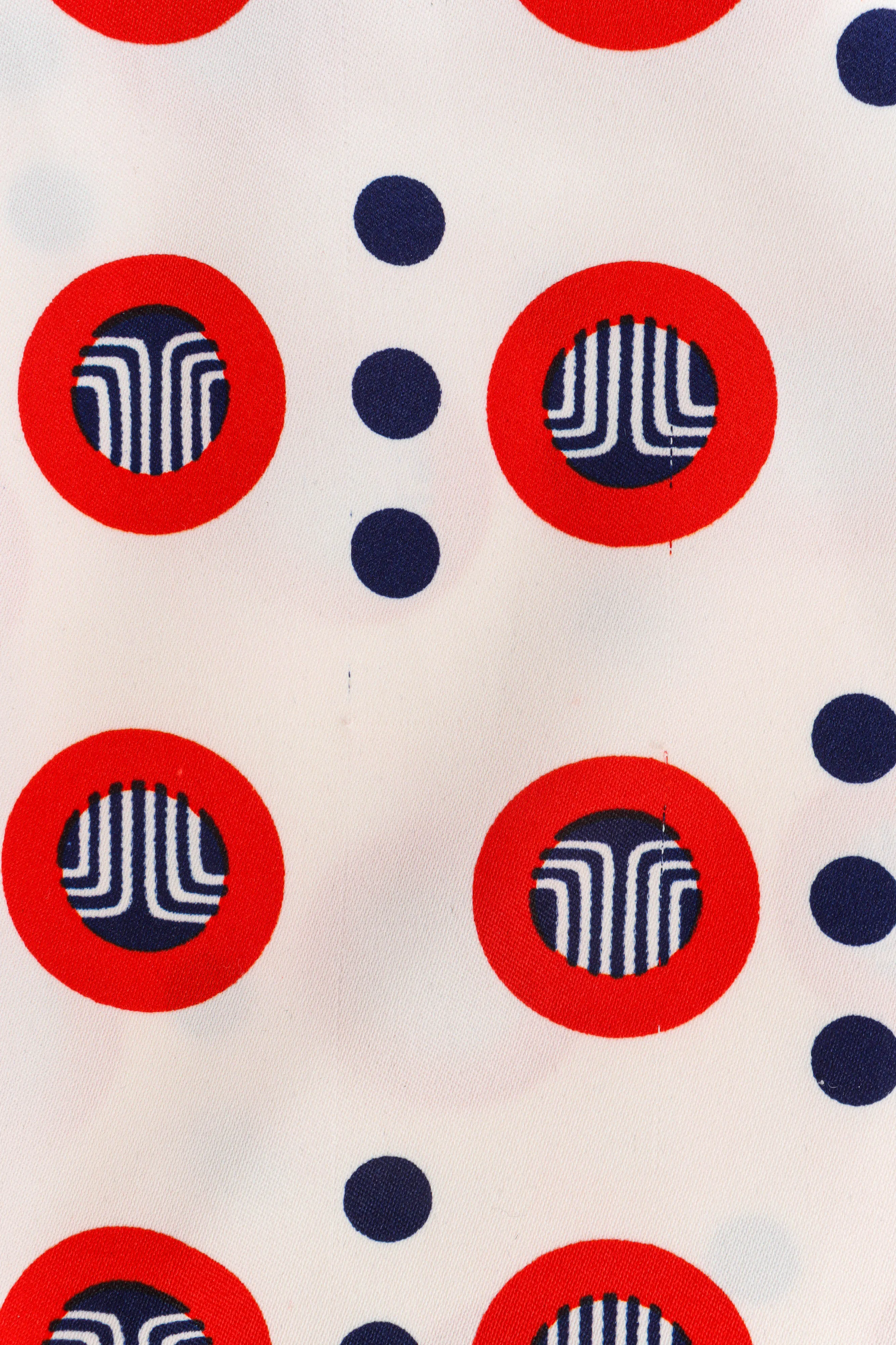 Geo Circles Dot Print Blouse