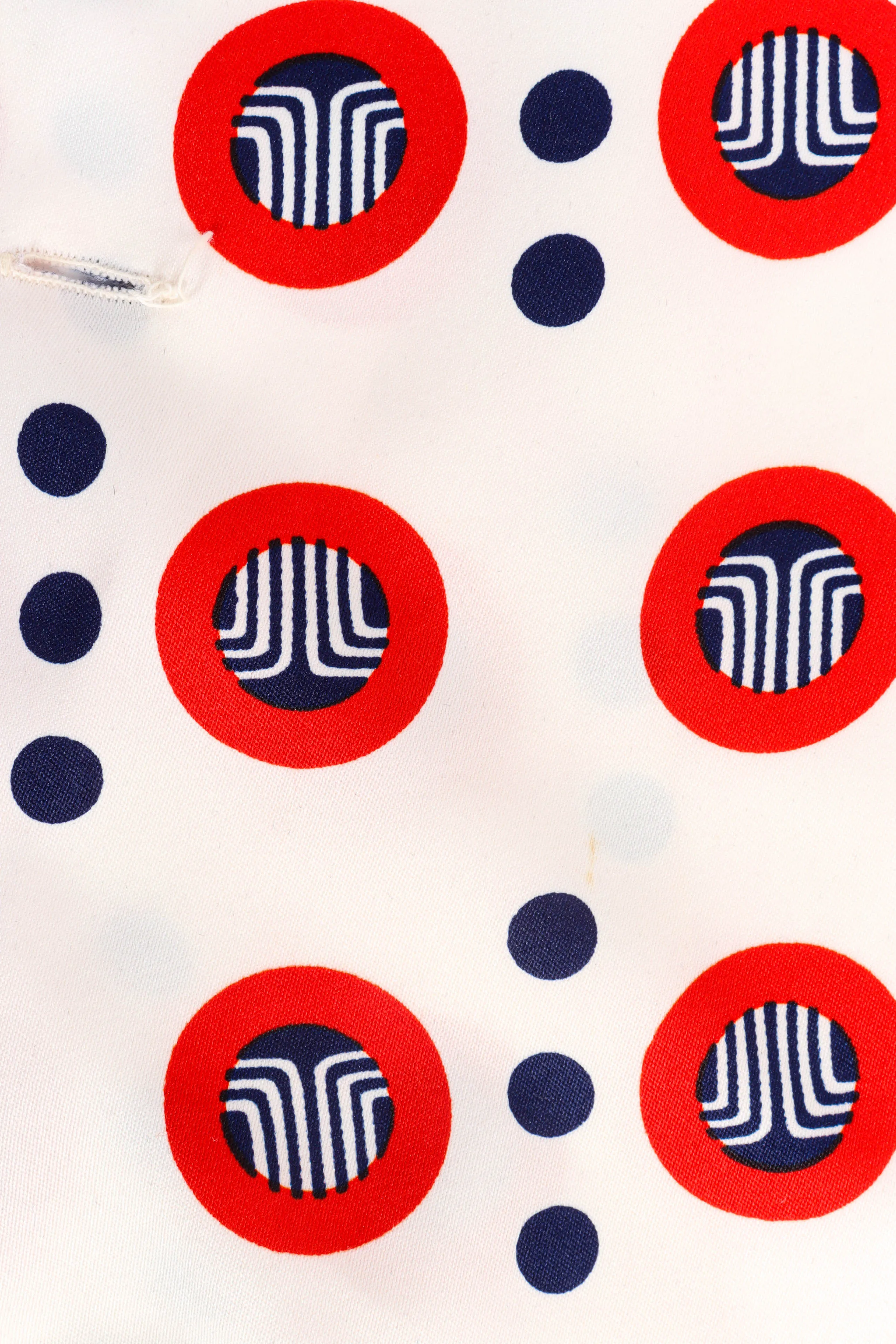 Geo Circles Dot Print Blouse
