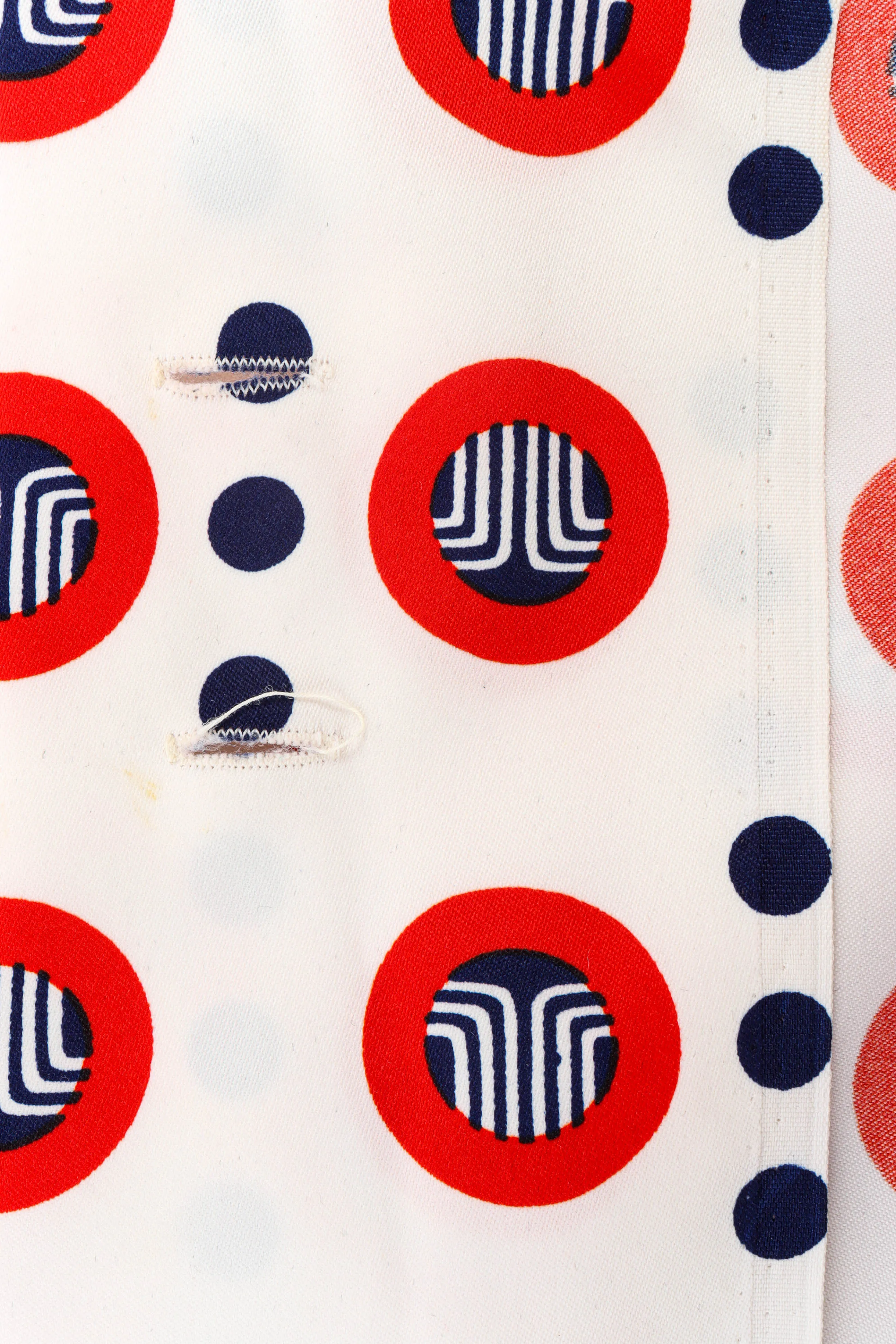 Geo Circles Dot Print Blouse