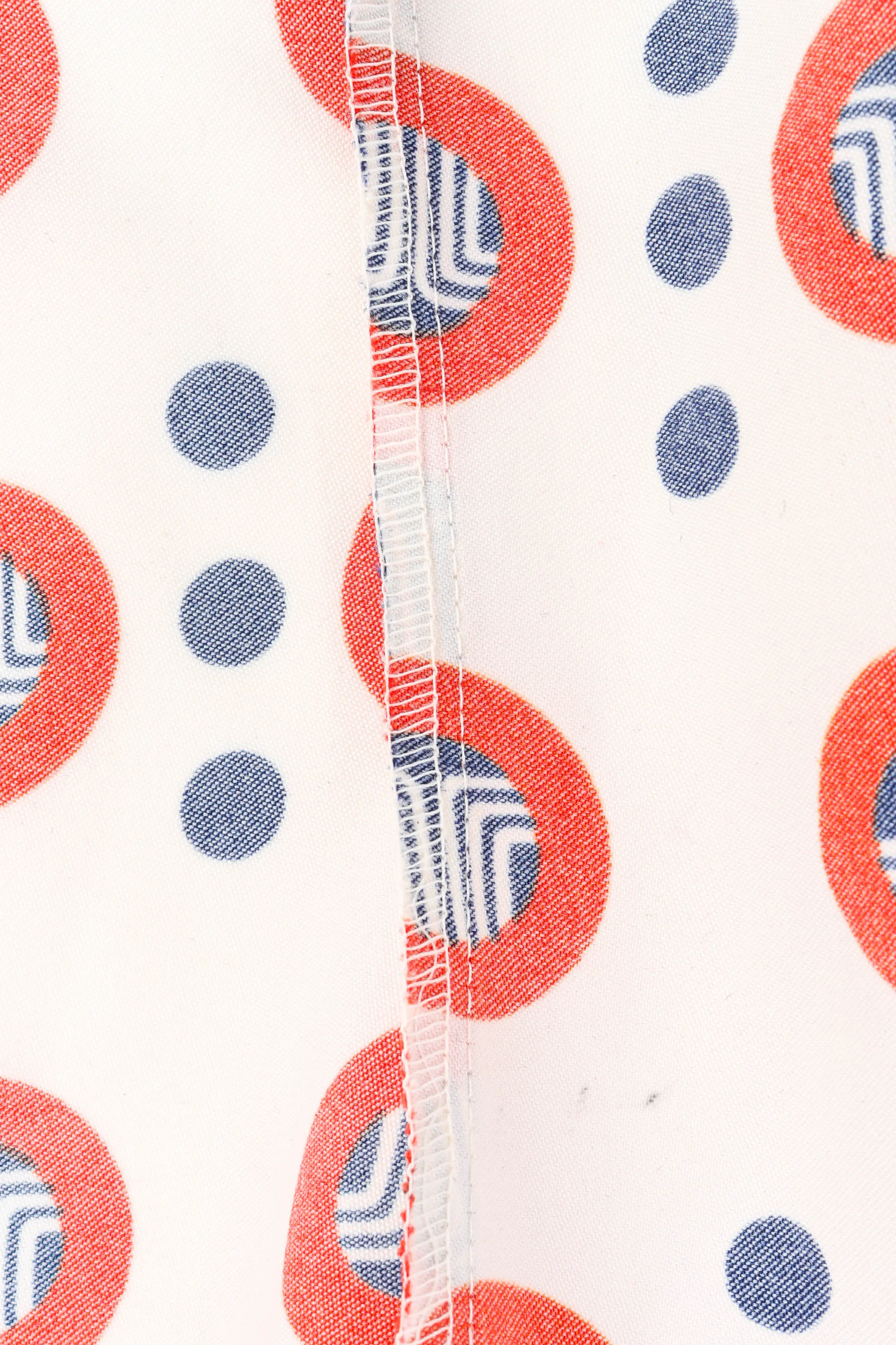 Geo Circles Dot Print Blouse