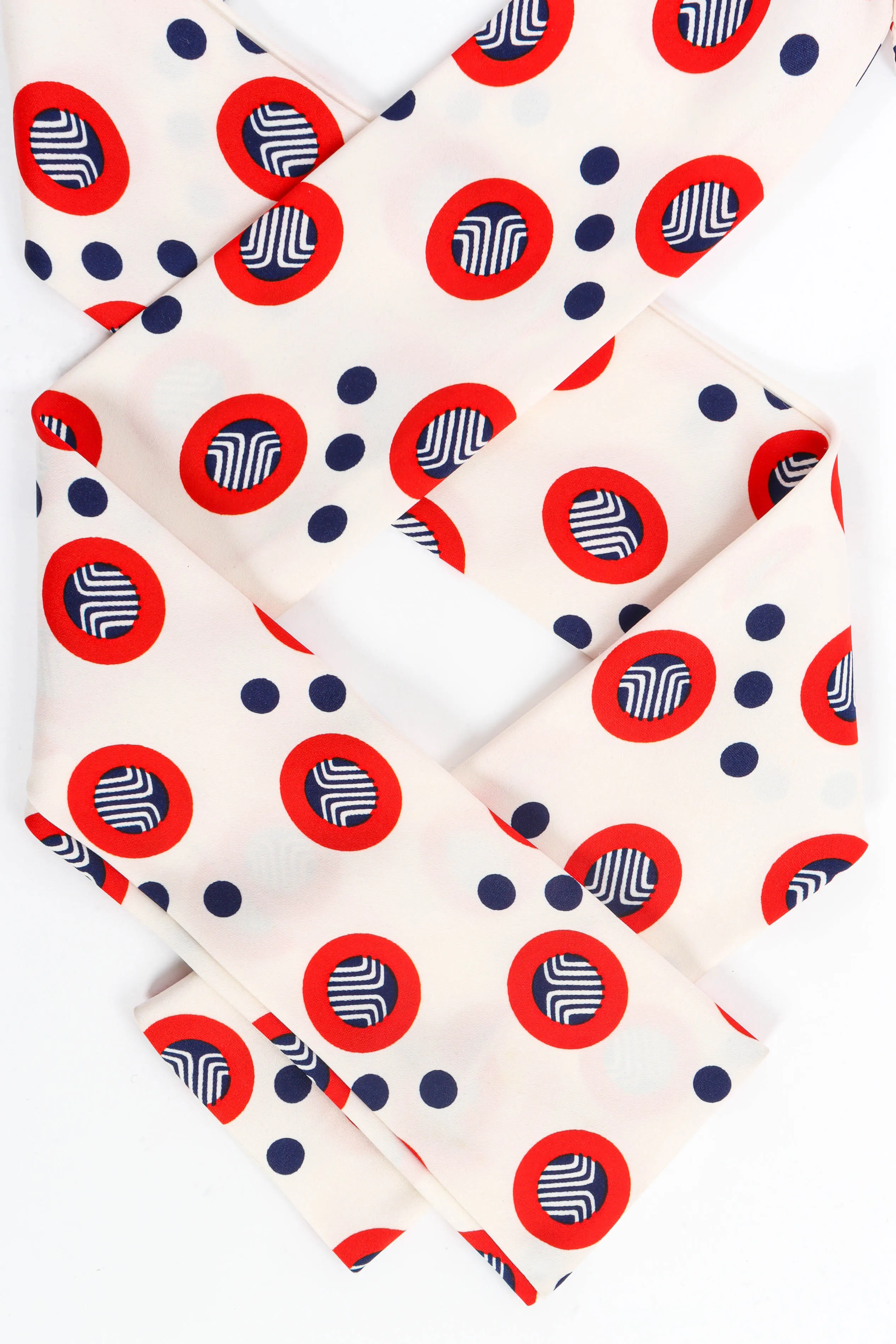 Geo Circles Dot Print Blouse