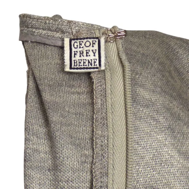GEOFFREY BEENE - 1980s Grey Knit Dress, Size 8