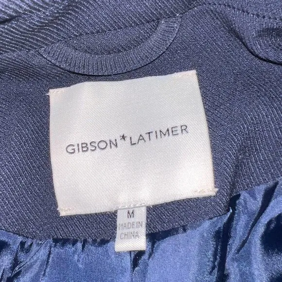 Gibson Latimer Double Breasted Navy Blue Jacket Size M