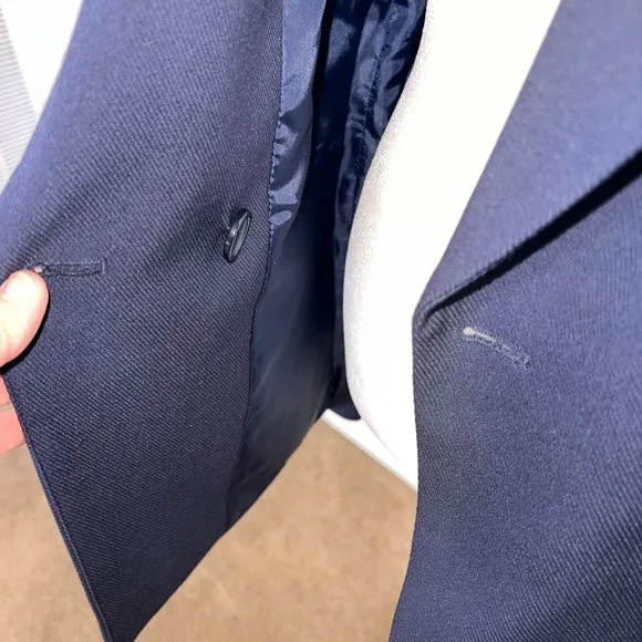 Gibson Latimer Double Breasted Navy Blue Jacket Size M