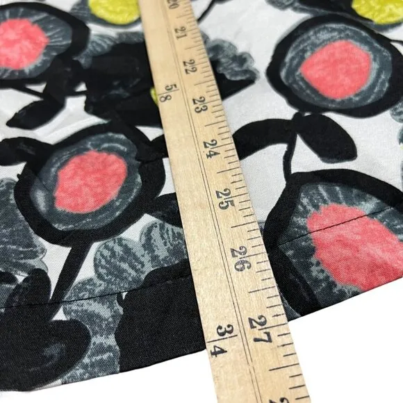 Grace Chuang New York Jacquard Floral Print A Line Coat Size M