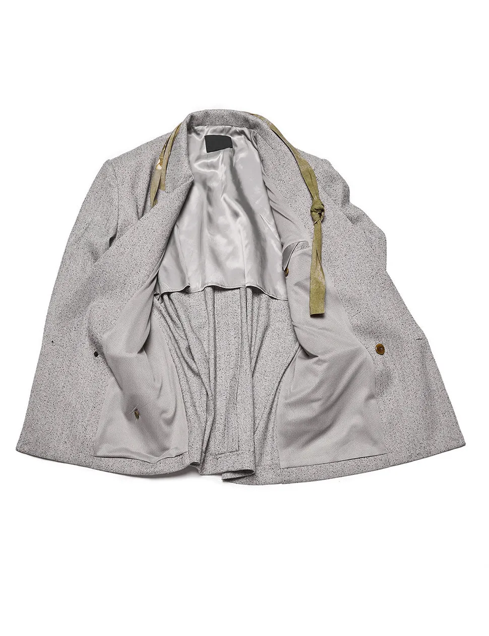 Grey Suit Oversized Blazer