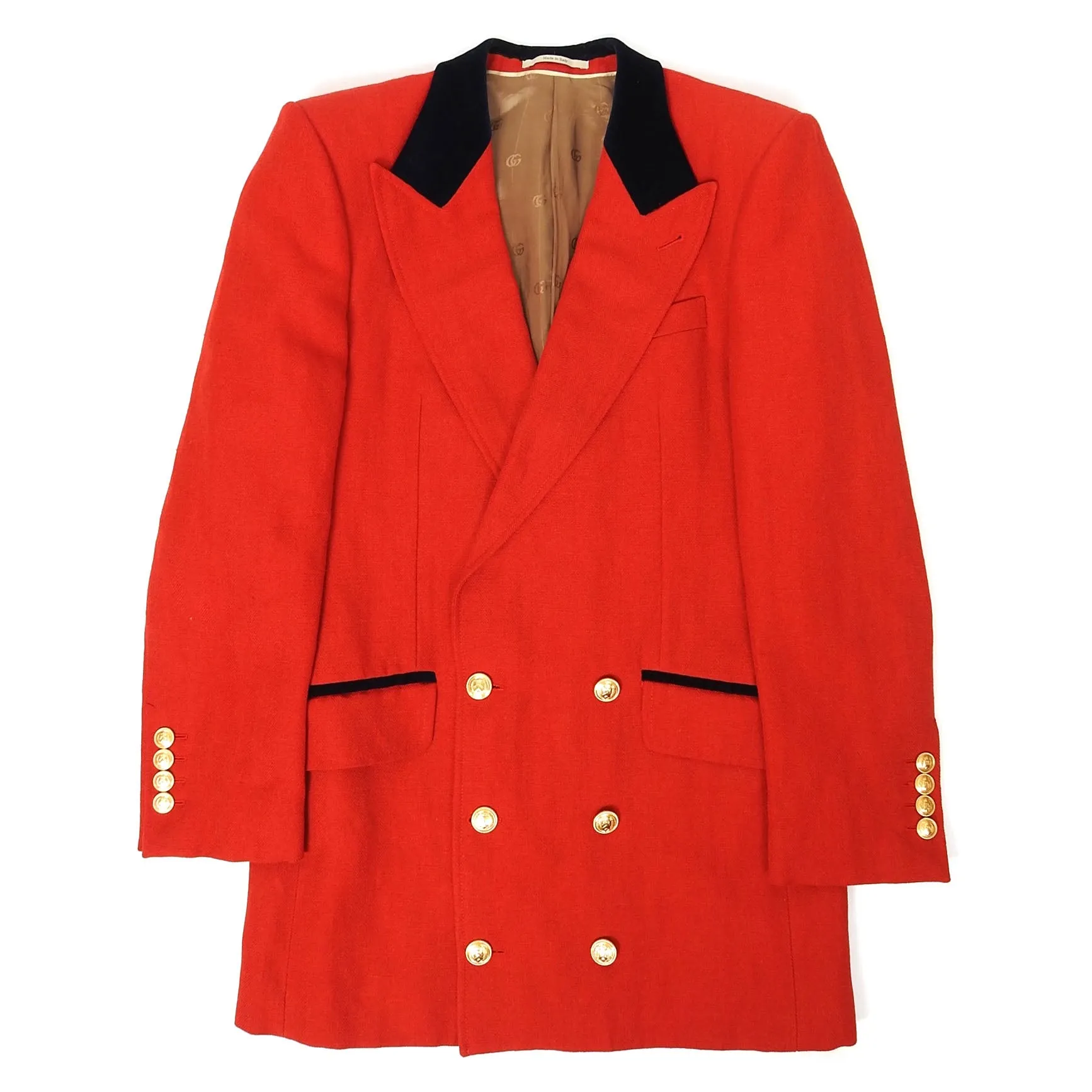 Gucci Double Breasted Jacket Size 46
