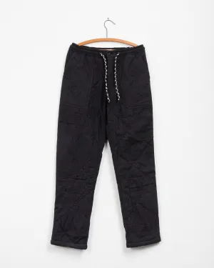 Harshad Utility Pant in Black Quilted Kantha