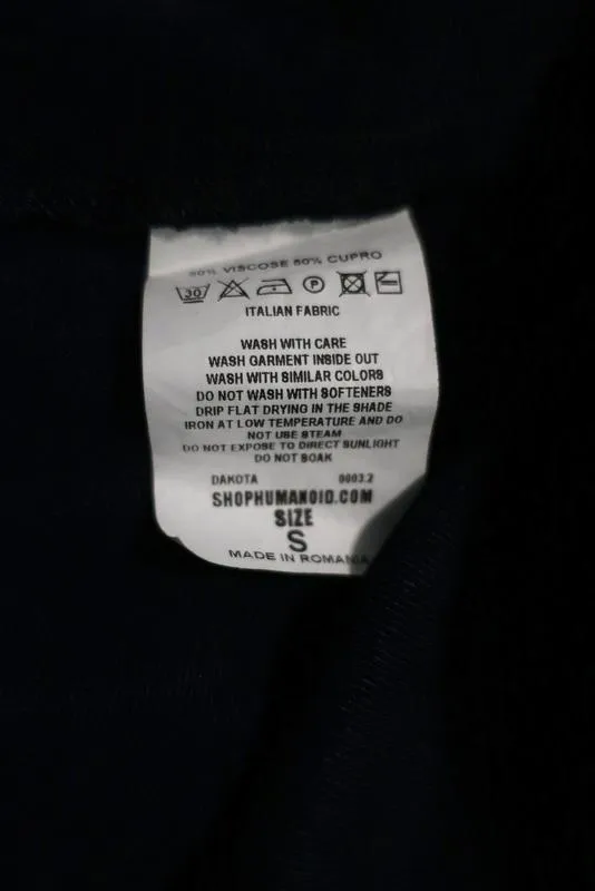 Humanoid Midi Skirt Dakota Navy Viscose-Cupro Size Small