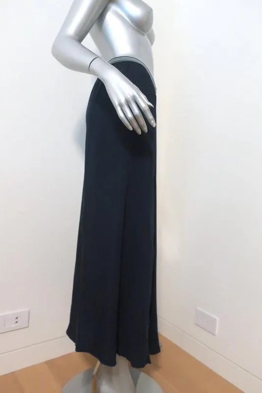 Humanoid Midi Skirt Dakota Navy Viscose-Cupro Size Small