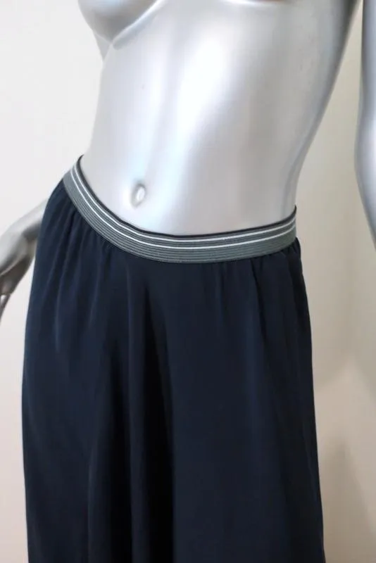 Humanoid Midi Skirt Dakota Navy Viscose-Cupro Size Small