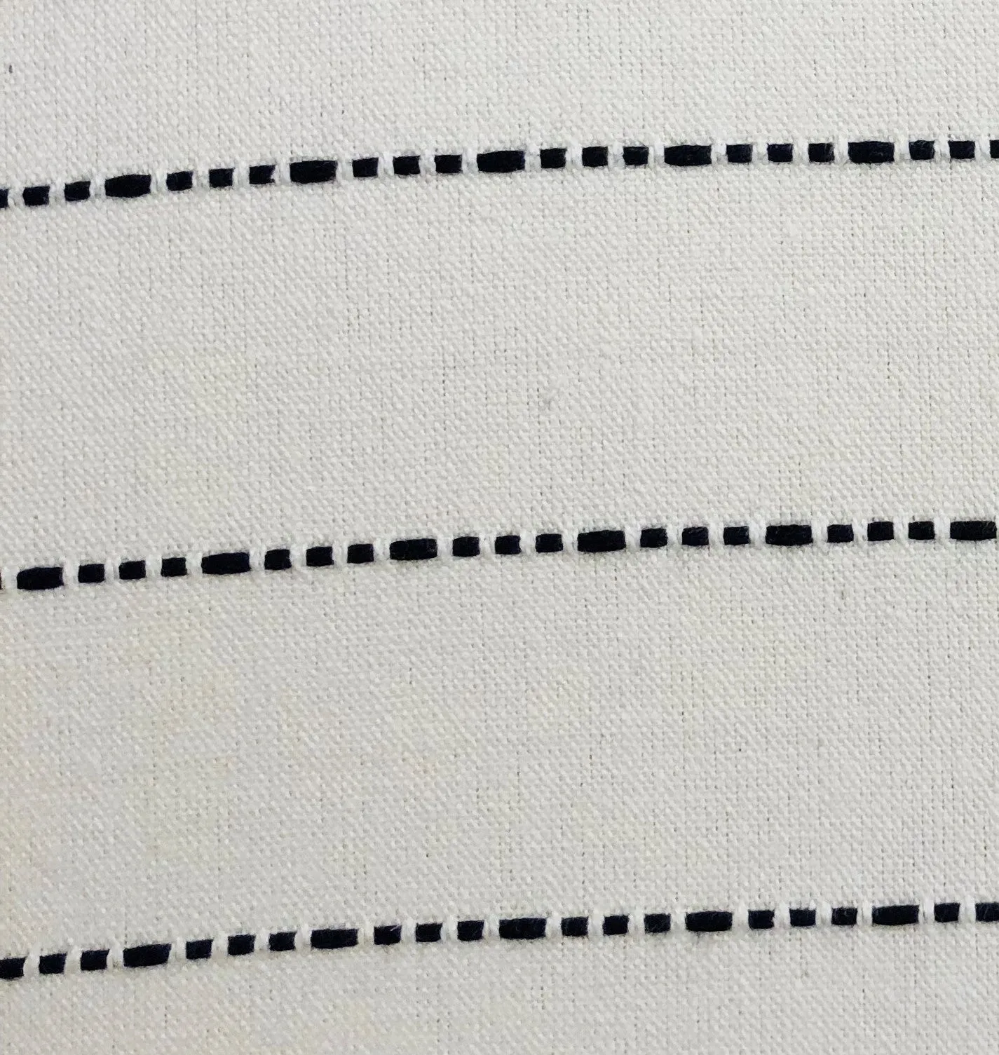 Interweave Vanilla Bean Luxury Throw Pillow in Black and White
