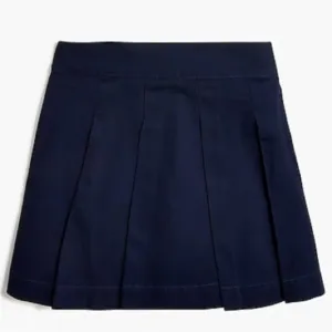 J Crew Navy Pleated chino mini skirt. Tall 4 (T4).