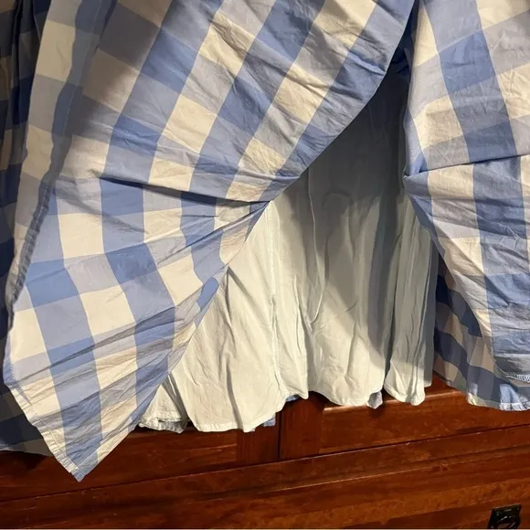 J Crew Pleated cotton poplin midi skirt in Bristow gingham Size 6 EUC It#C65