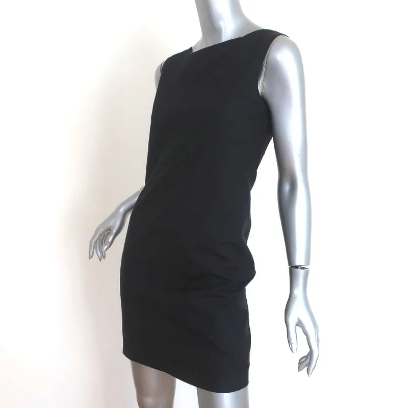 Jil Sander Asymmetric Neckline Dress Black Size 36 Sleeveless Shift