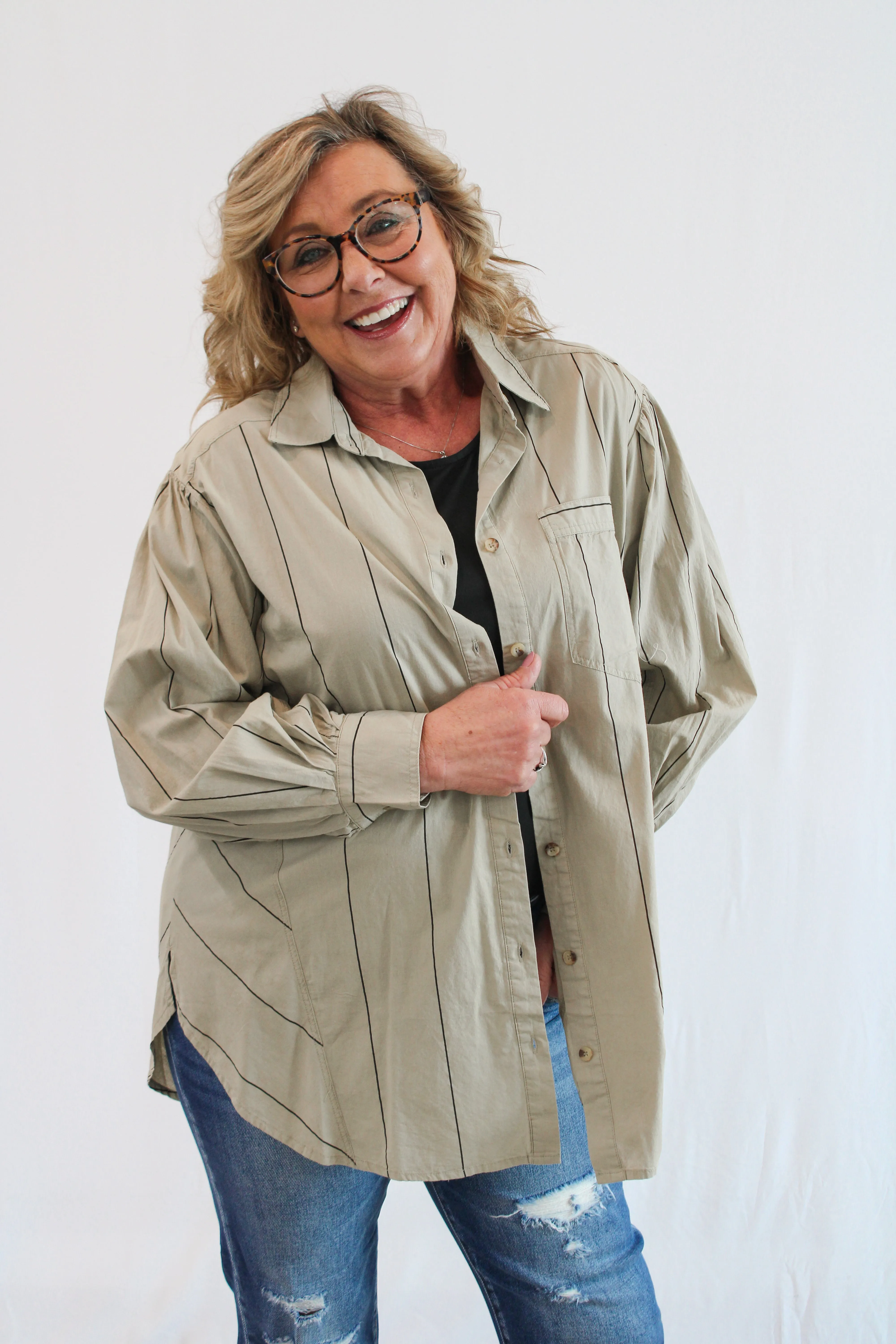 JINA OVERSIZED BUTTON DOWN