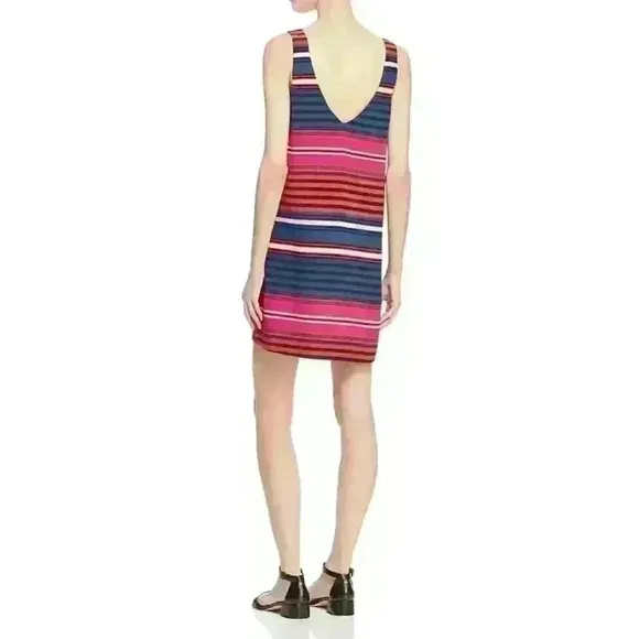 Joie &quot;Dawna&quot; Striped Silk Tank Mini Dress