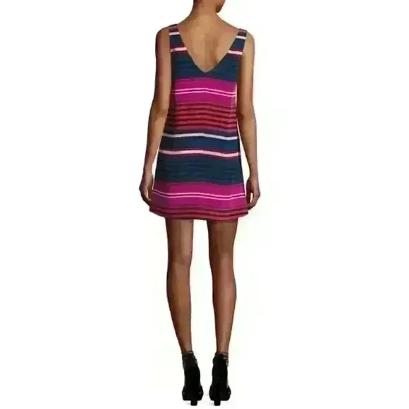 Joie &quot;Dawna&quot; Striped Silk Tank Mini Dress