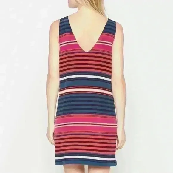 Joie &quot;Dawna&quot; Striped Silk Tank Mini Dress