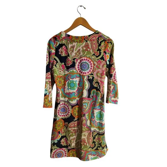 Jude Connally sz small colorful geometric Jude cloth shift dress