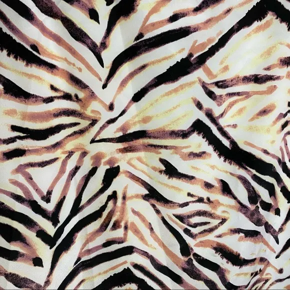 Kendall &amp; Kylie Pink Zebra Print Midi Skirt Size XL