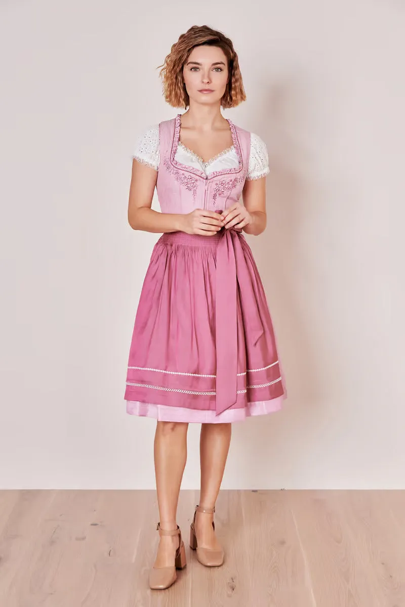 Kruger Mini Dirndl 2pcs. 60cm "Ramina" pink