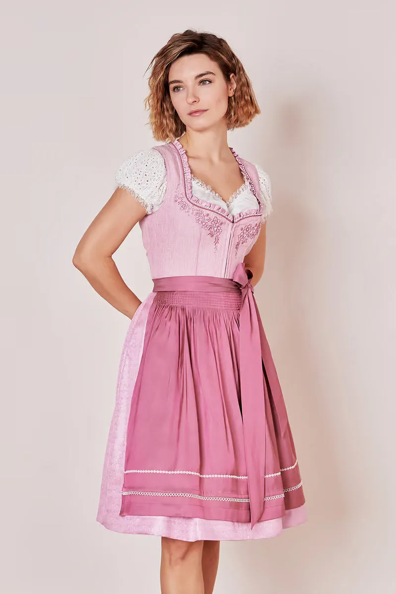 Kruger Mini Dirndl 2pcs. 60cm "Ramina" pink